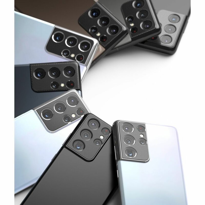 Protectie camera Samsung Galaxy S21 Ultra 5G Ringke Camera Styling, negru