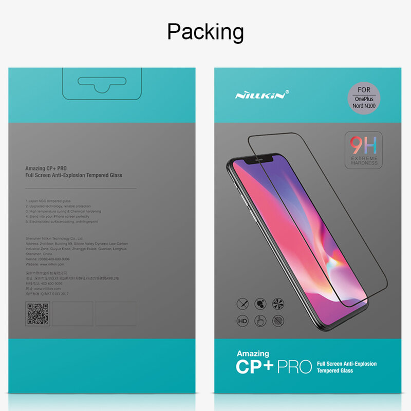 Folie sticla OnePlus Nord N100 Nillkin Amazing CP+PRO, Negru