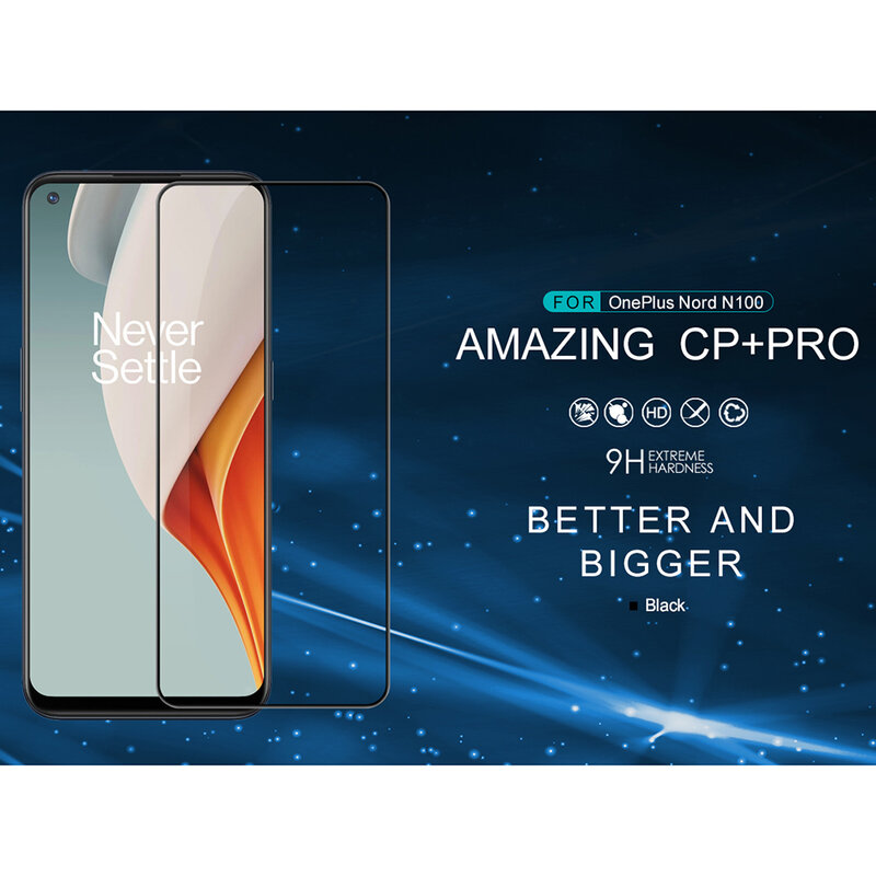 Folie sticla OnePlus Nord N100 Nillkin Amazing CP+PRO, Negru