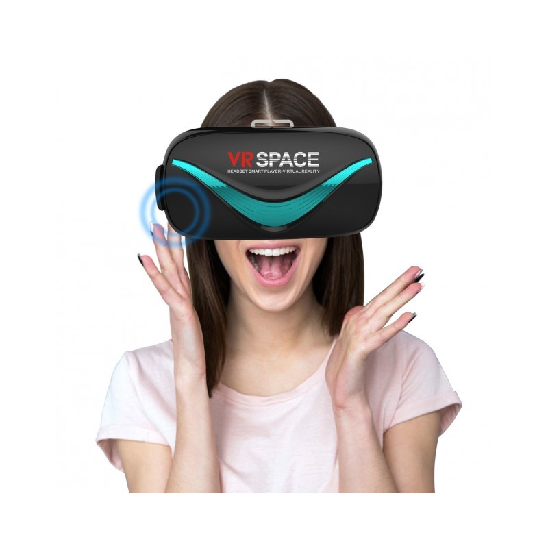 VR SPACE Ochelari 3D Realitate Virtuala cu touchpad si taste control - Negri