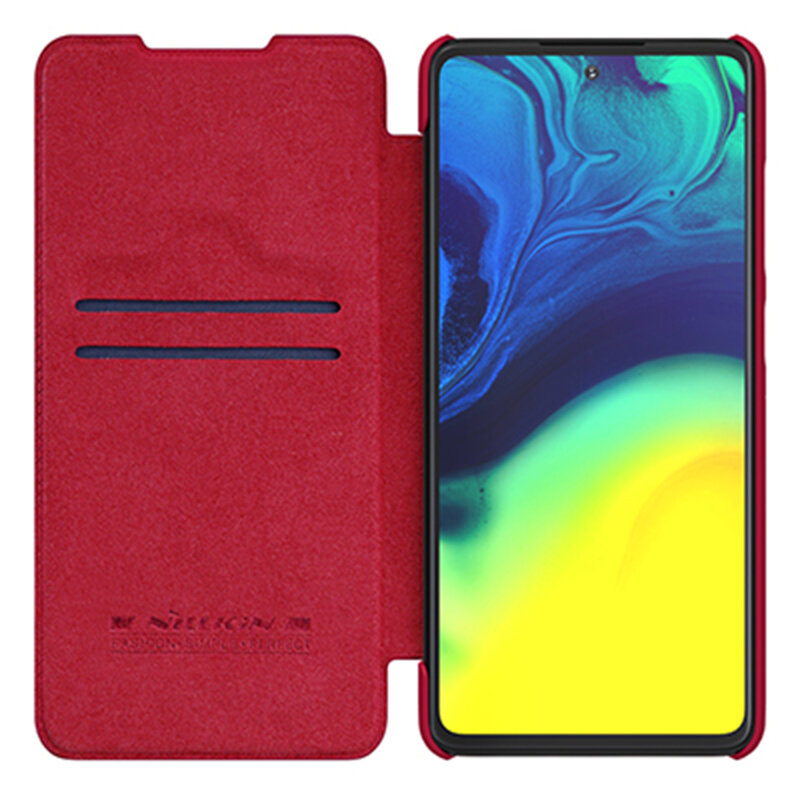 Husa Samsung Galaxy A52 5G Nillkin QIN Leather, negru