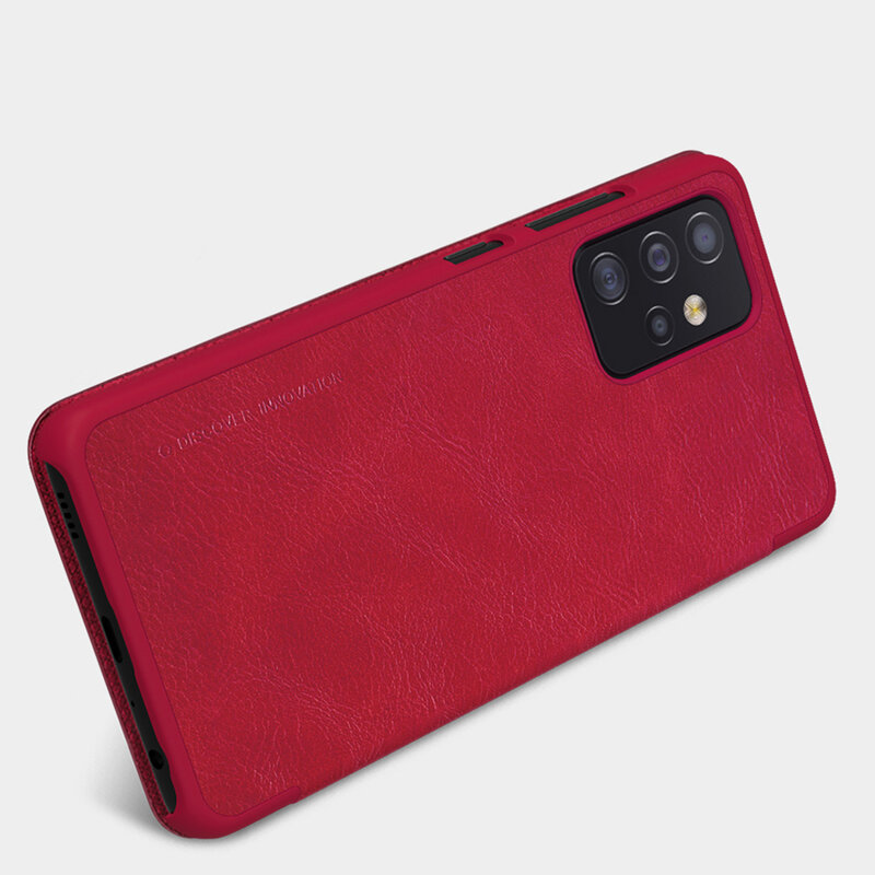 Husa Samsung Galaxy A52 5G Nillkin QIN Leather, rosu