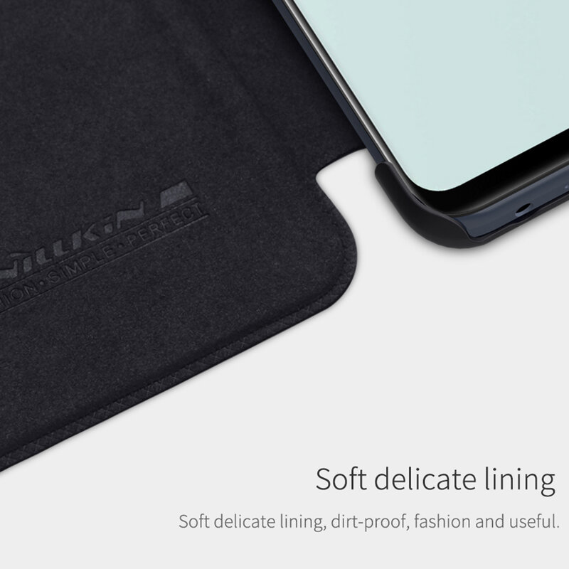 Husa OnePlus Nord N100 Nillkin QIN Leather, rosu