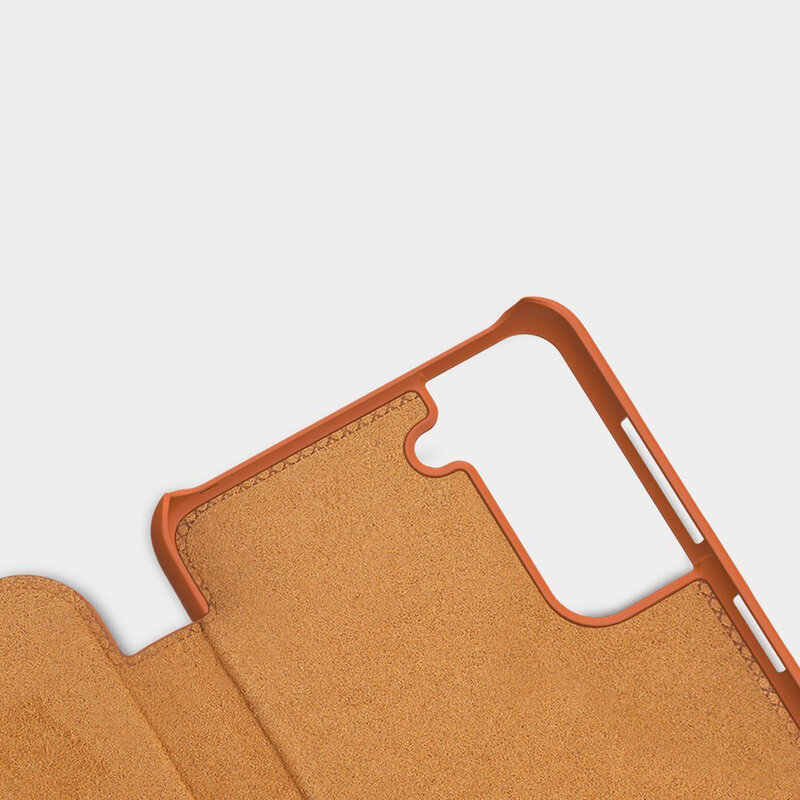 Husa Samsung Galaxy S21 5G Nillkin QIN Leather, maro