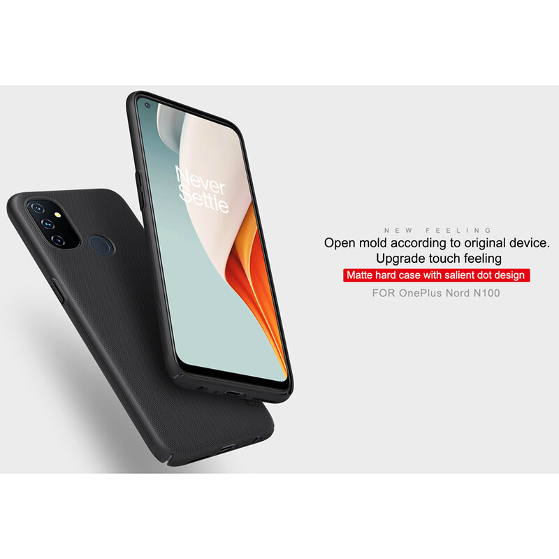 Husa OnePlus Nord N100 Nillkin Super Frosted Shield, negru
