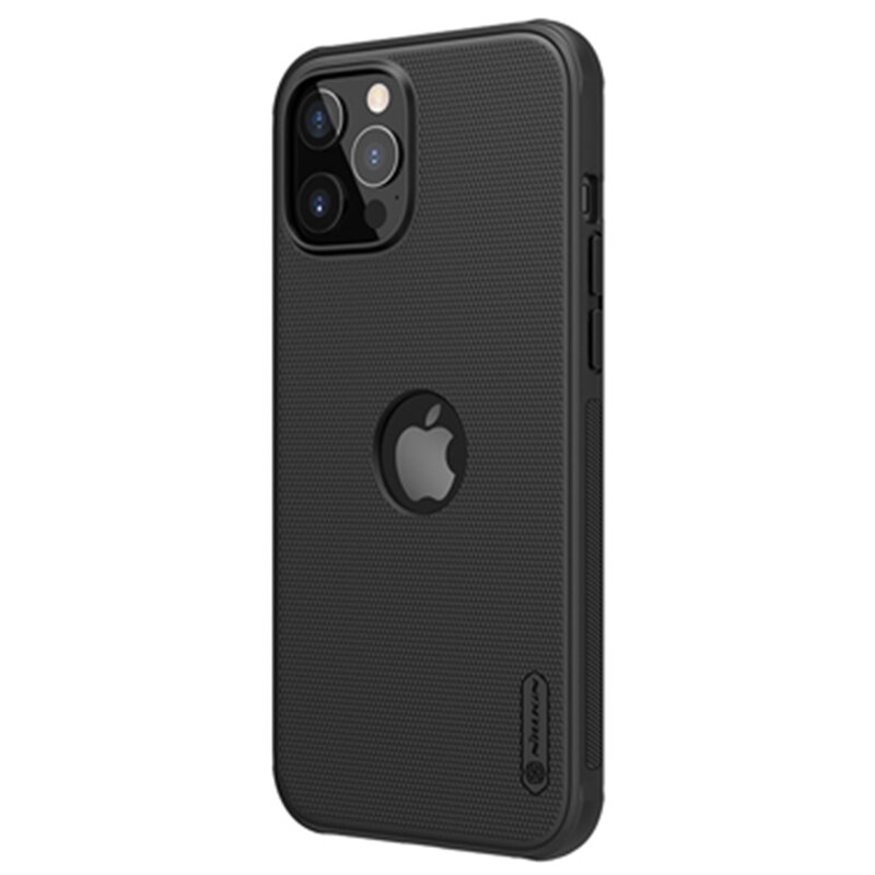 Husa iPhone 12 Pro Max Nillkin Super Frosted Shield, compatibila MagSafe - Black