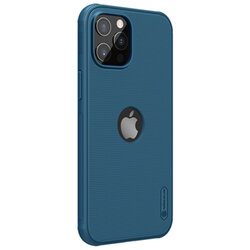 Husa iPhone 12 Pro Max Nillkin Super Frosted Shield, compatibila MagSafe, albastru