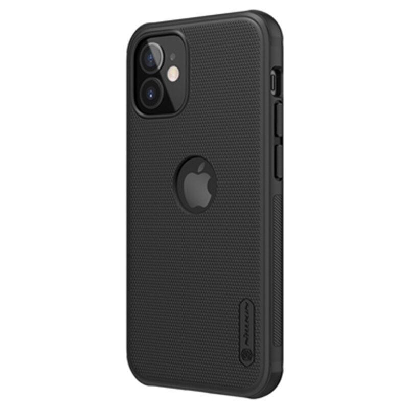 Husa iPhone 12 mini Nillkin Super Frosted Shield, compatibila MagSafe - Black