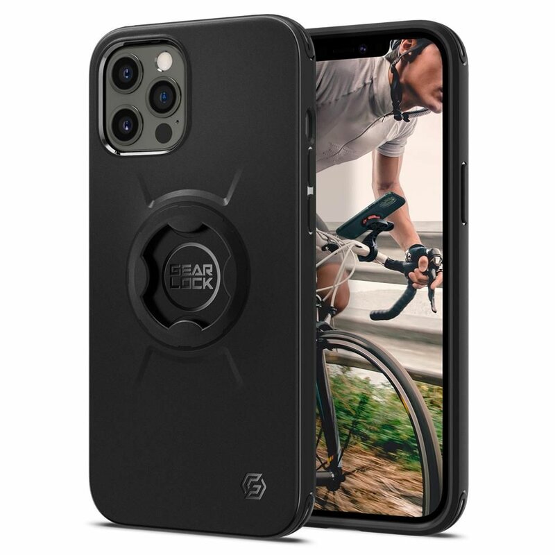 Husa Suport Bicicleta iPhone 12 Pro Spigen Gearlock Bike Mount Case GCF132- Black