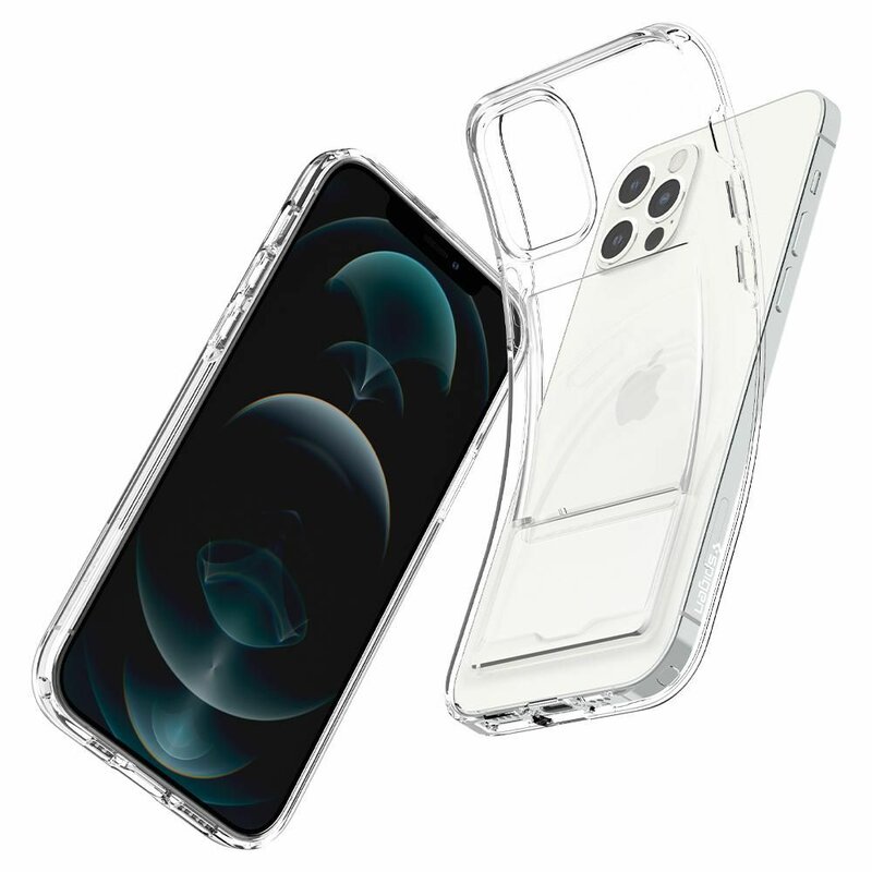 Husa iPhone 12 Pro Spigen Crystal Slot, transparent