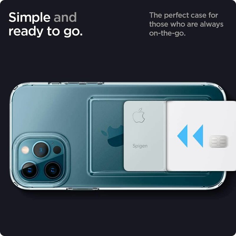 Husa iPhone 12 Pro Max Spigen Crystal Slot, transparent