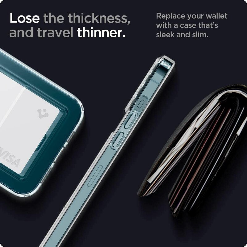 Husa iPhone 12 Pro Max Spigen Crystal Slot, transparent