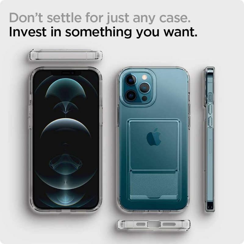 Husa iPhone 12 Pro Max Spigen Crystal Slot, transparent