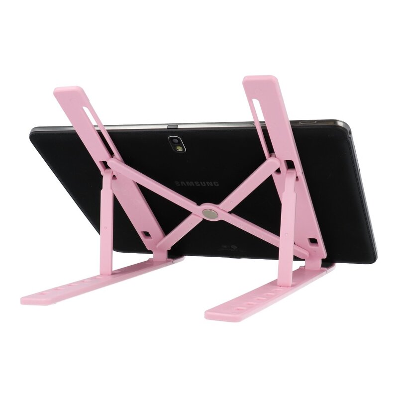 Suport laptop, tableta birou, stand reglabil universal, roz, SP-1