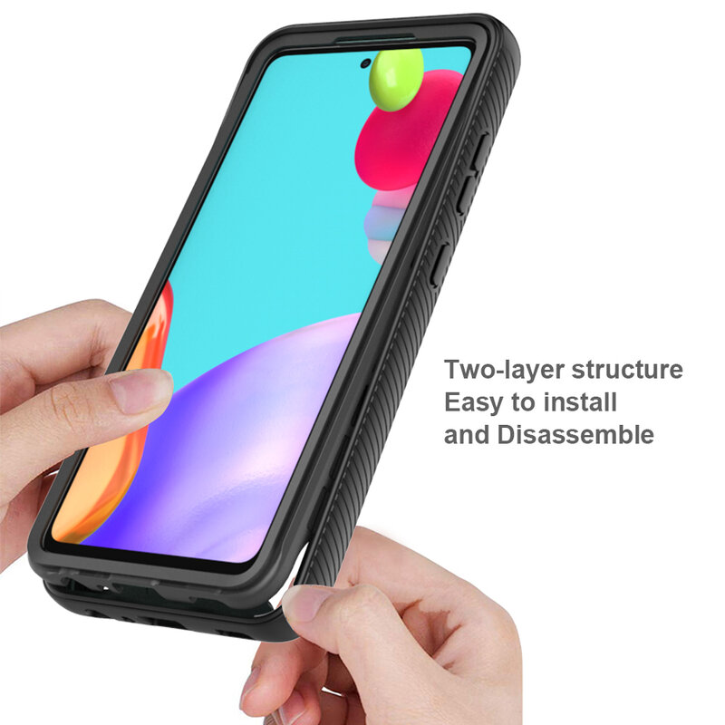 [Pachet 360°] Husa + Folie Samsung Galaxy A72 5G Techsuit Defense, Negru