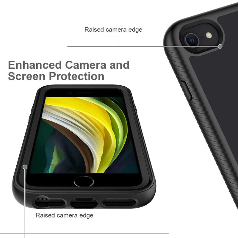 [Pachet 360°] Husa + Folie iPhone 5 / 5s / SE Techsuit Defense, Negru