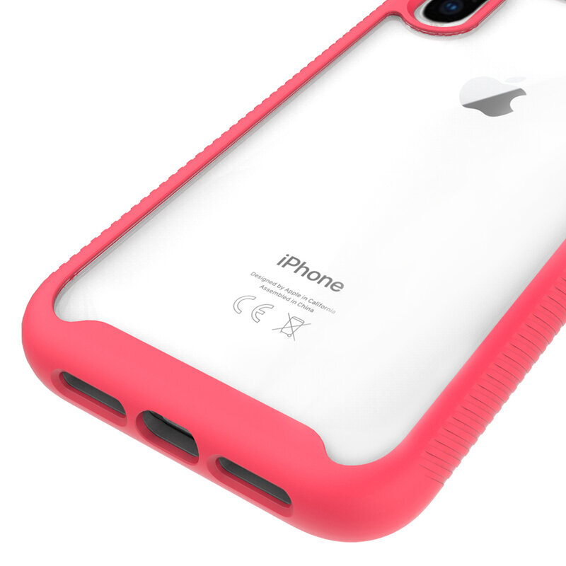 [Pachet 360°] Husa + Folie iPhone X, iPhone 10 Techsuit Defense, Negru