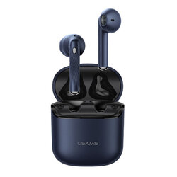 Casti wireless in-ear Usams, TWS earbuds, Bluetooth, albastru, BHUSY02