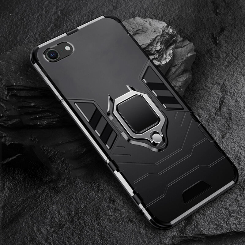 Husa iPhone 7 Techsuit Silicone Shield, Negru