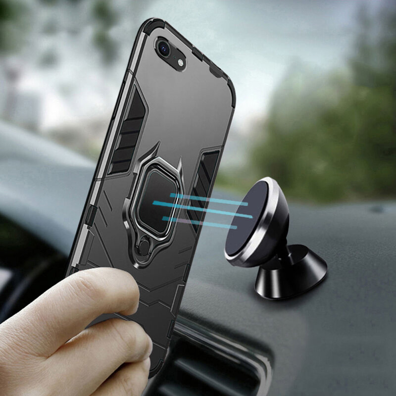 Husa iPhone 7 Techsuit Silicone Shield, Negru