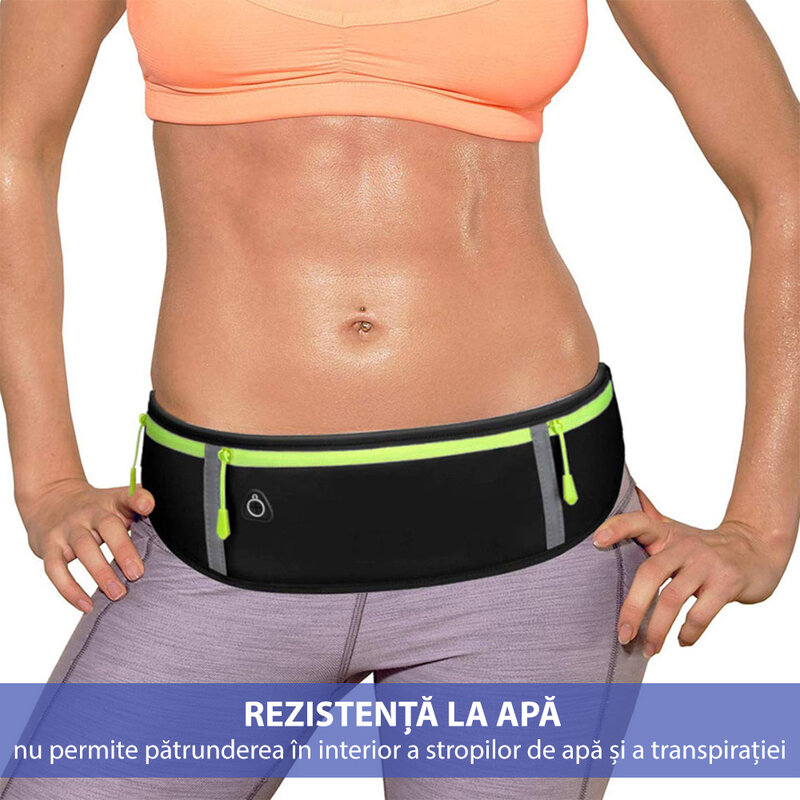 Borseta alergare Mobster cu banda reflectorizanta, albastru, CWL-1