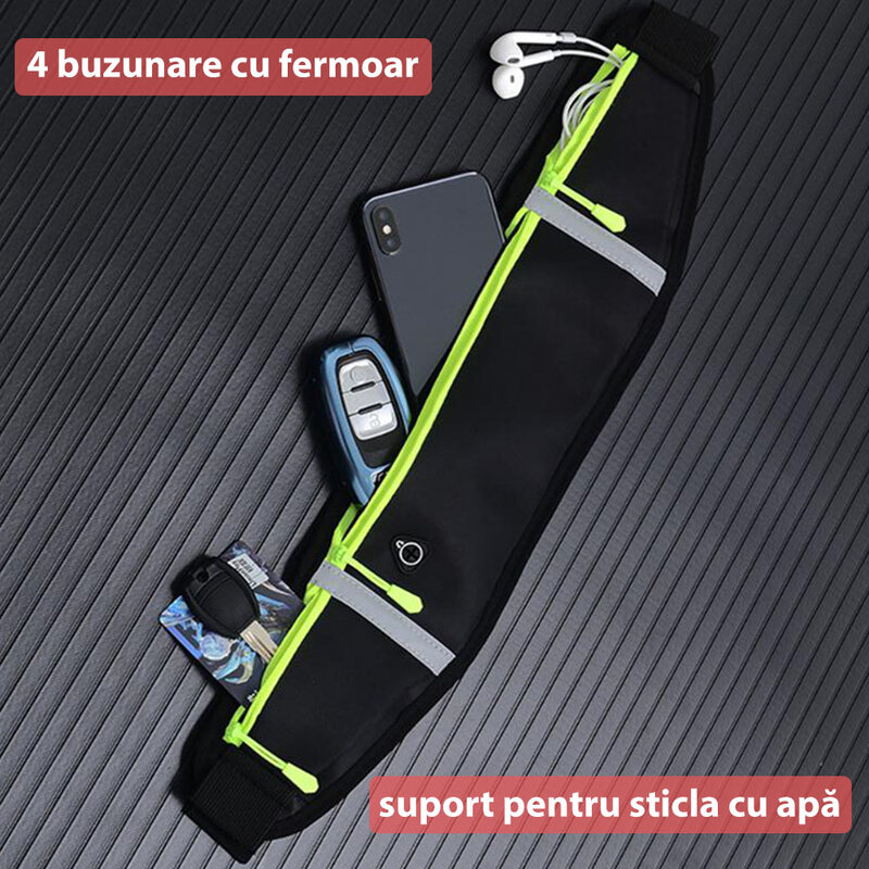 Borseta alergare Mobster cu banda reflectorizanta, portocaliu, CWL-1