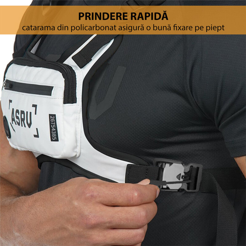 Vesta alergare Mobster, borseta piept pentru chei, telefon 4.5-6.5