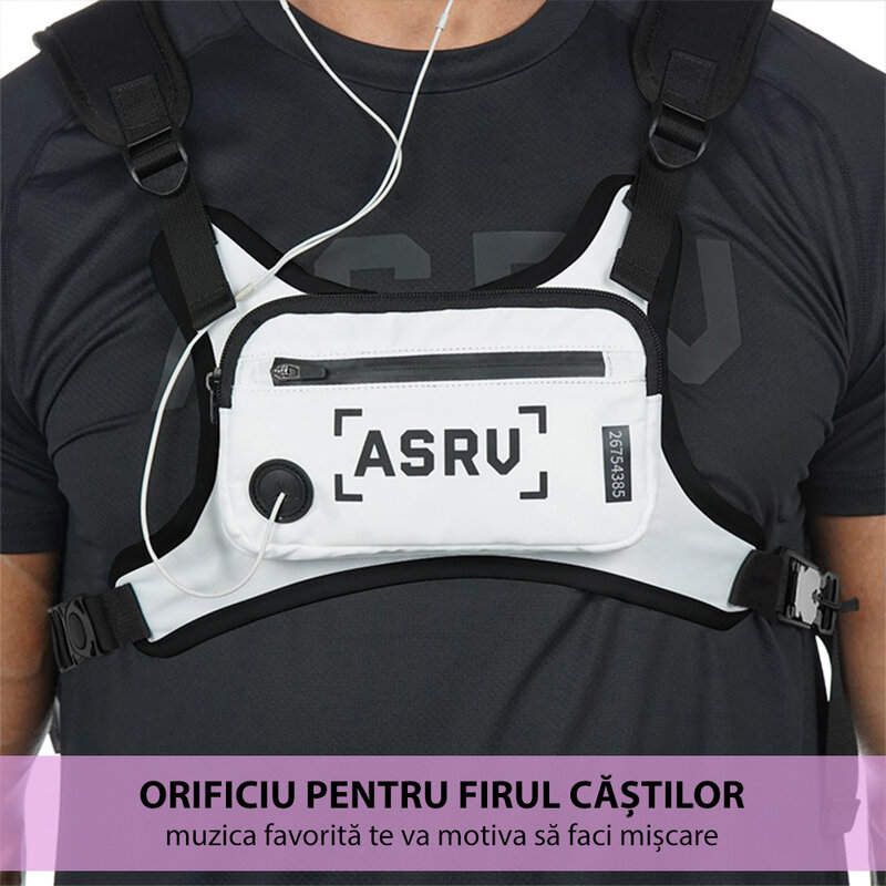 Vesta alergare Mobster, borseta piept pentru chei, telefon 4.5-6.5