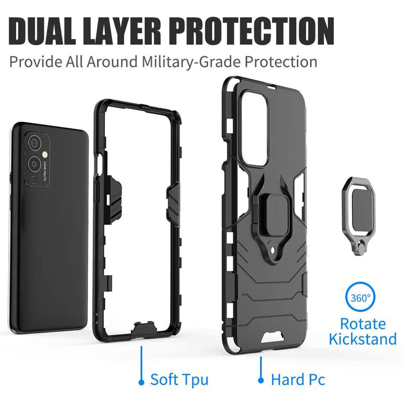 Husa OnePlus 9 Techsuit Silicone Shield, Negru