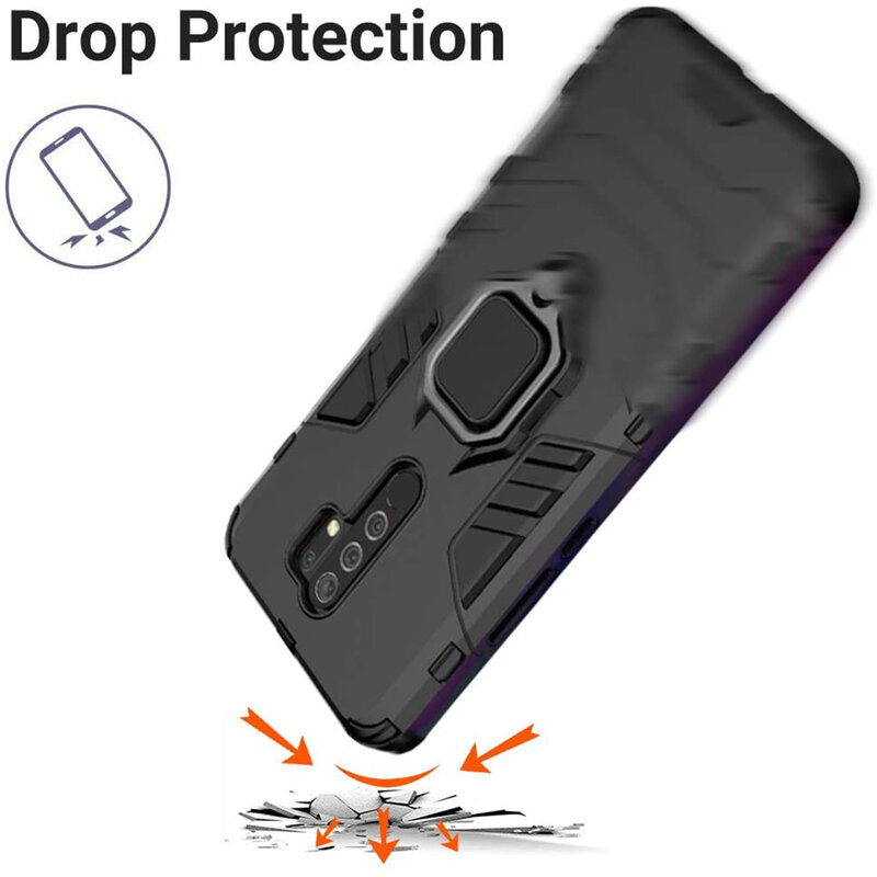 Husa Xiaomi Redmi 9 Techsuit Silicone Shield, Negru