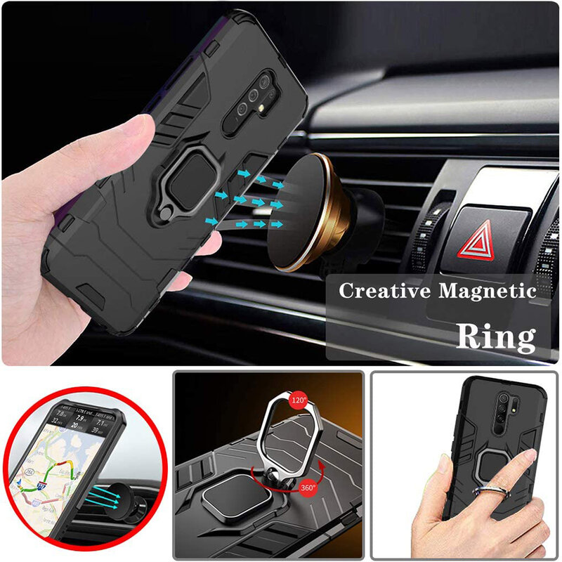 Husa Xiaomi Redmi 9 Techsuit Silicone Shield, Negru