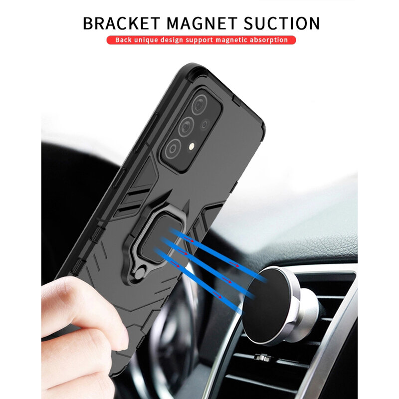 Husa Samsung Galaxy A72 5G Techsuit Silicone Shield, Negru