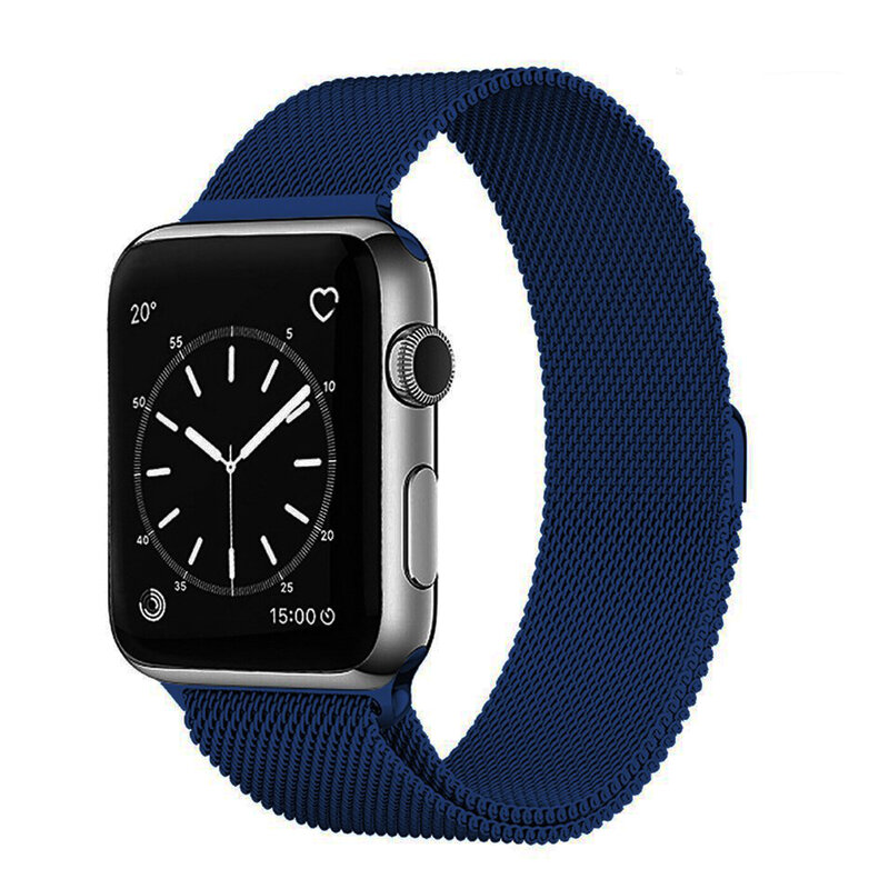 Curea Apple Watch 3 42mm Tech-Protect Milaneseband - Bleumarin