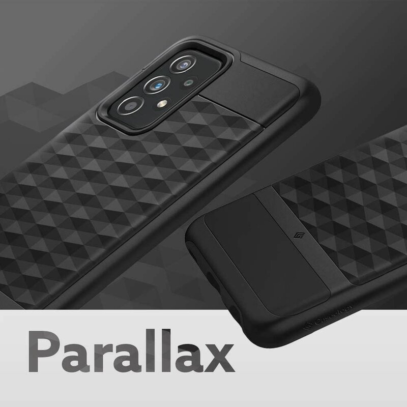 Husa Samsung Galaxy A52 5G Spigen Caseology Parallax, negru