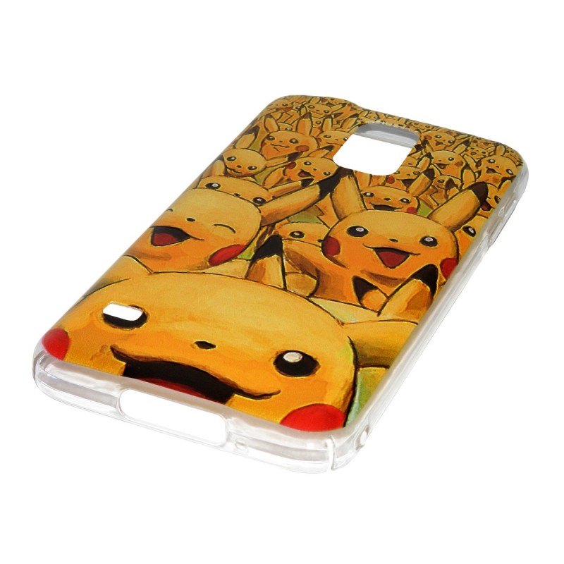 Husa Samsung Galaxy S5 G900 Plastic cu Model Pokemon Pikachu Army
