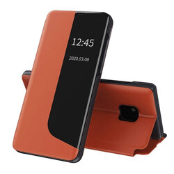 Husa Huawei Mate 20 Pro Eco Leather View Flip Tip Carte - Portocaliu