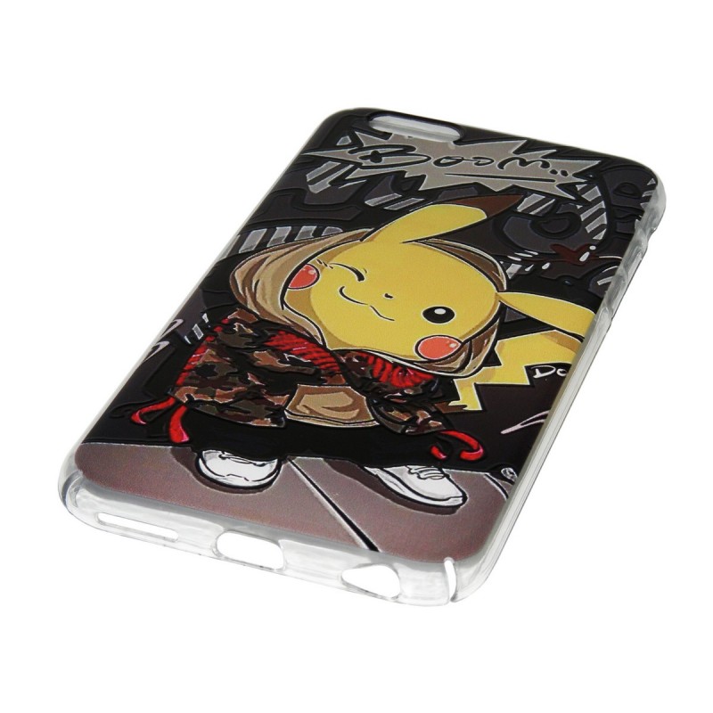 Husa Apple iPhone 6, 6s Plastic cu Model Pokemon Cool Pikachu