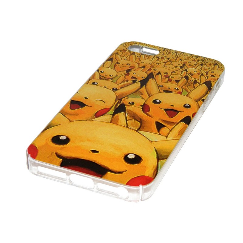 Husa Apple iPhone SE, 5, 5s Plastic cu Model Pokemon Pikachu Army