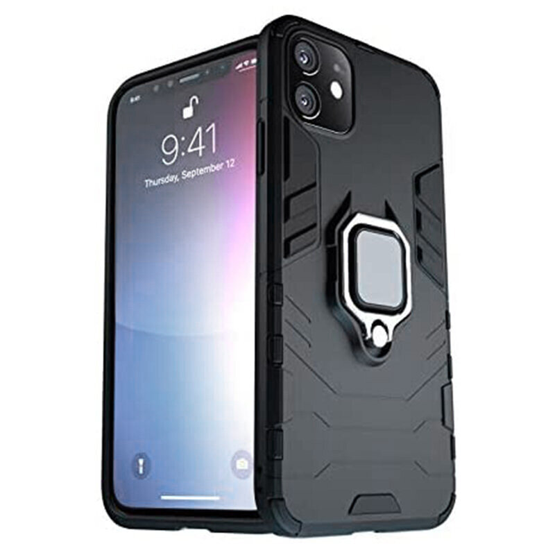 Husa iPhone 11 Techsuit Silicone Shield, Negru