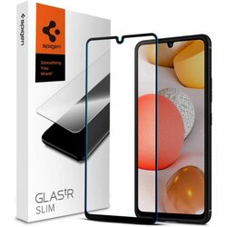 Folie Sticla Samsung Galaxy A42 5G Spigen Glas.t R Slim 9H - Black