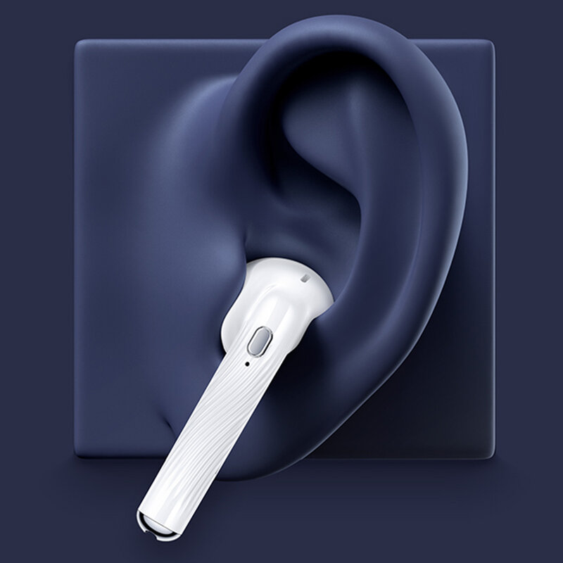 Casti wireless in-ear Usams, TWS earbuds, Bluetooth, albastru, BHUSY02
