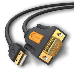 Cablu adaptor serial USB la RS-232 DB9 Ugreen, 1m, gri, 20210 