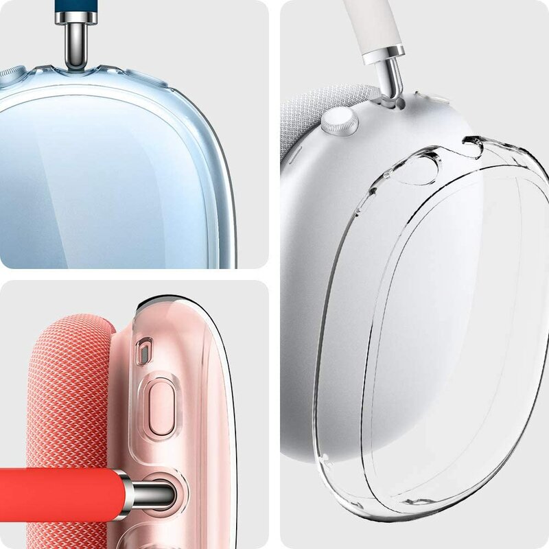 Husa AirPods Max Spigen, compatibila Smart Case, silicon, transparenta