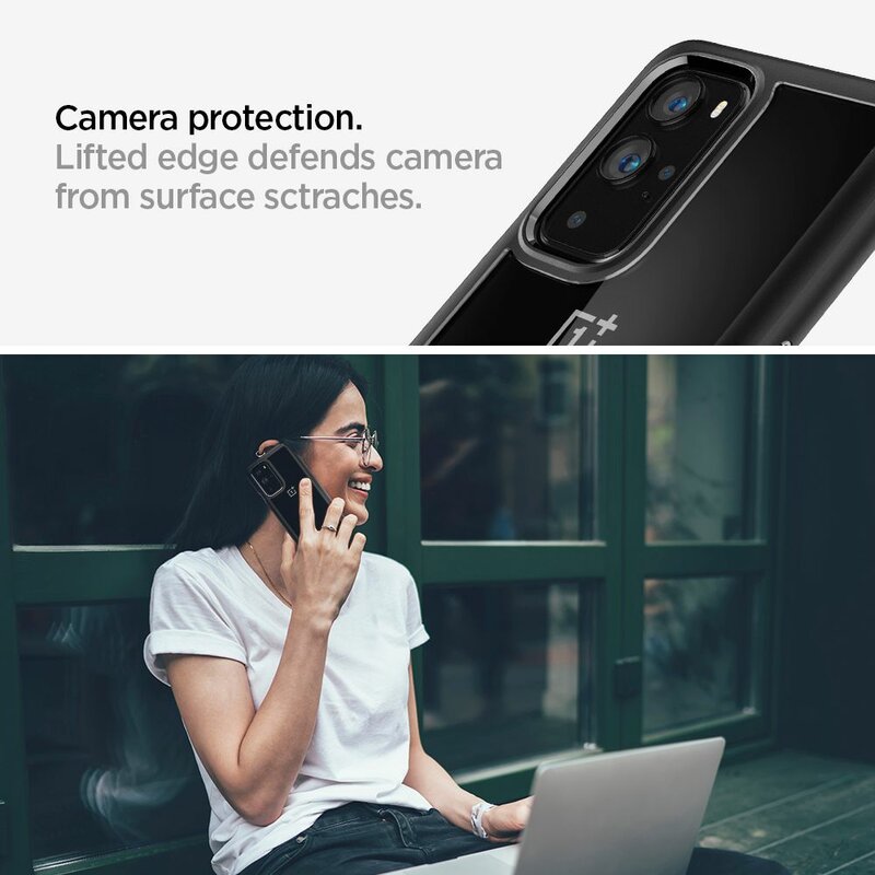 Husa OnePlus 9 Pro Spigen Ultra Hybrid - Matte Black
