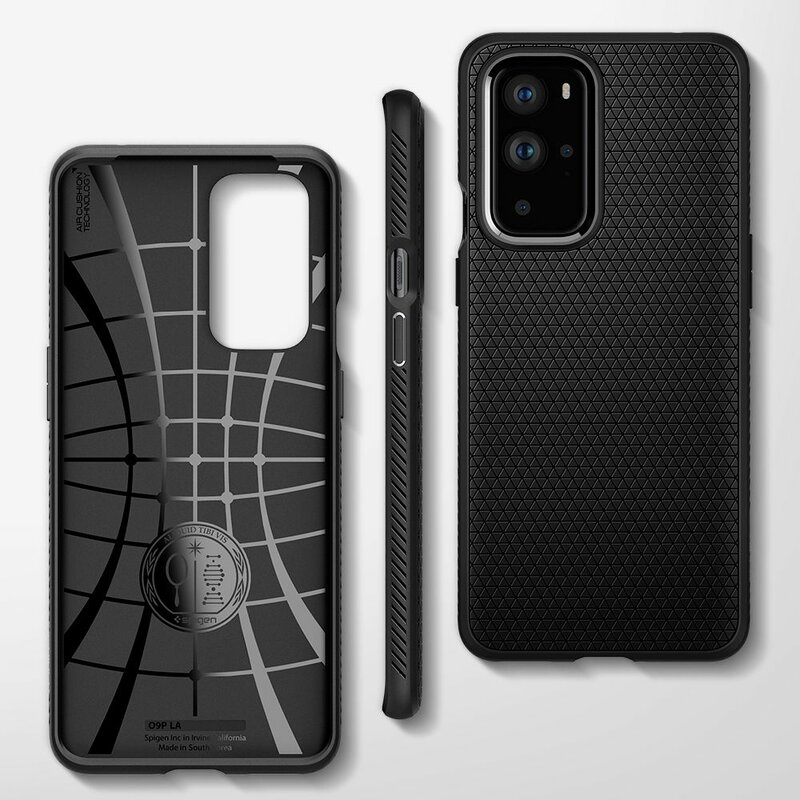 Husa OnePlus 9 Pro Spigen Liquid Air - Matte Black