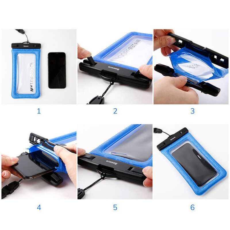 Husa subacvatica telefon Baseus, universala 6