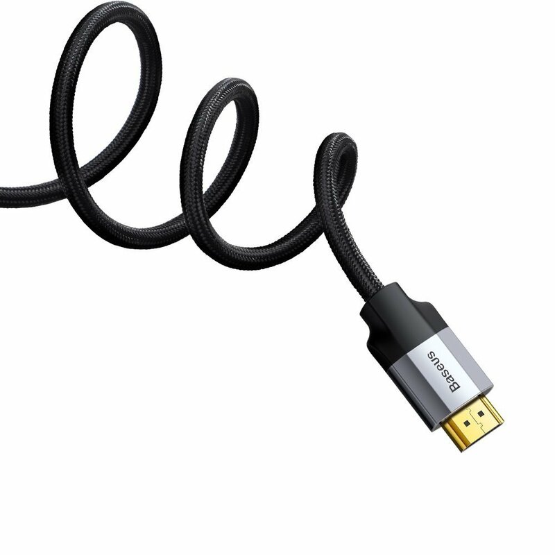 Cablu adaptor DisplayPort la HDMI Baseus, convertor video 4K@60Hz, 1m, gri, CAKSX-H0G