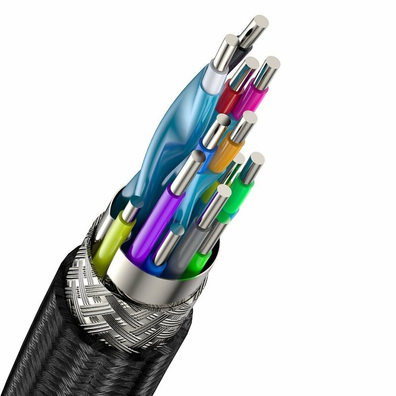 Cablu adaptor DisplayPort la HDMI Baseus, convertor video 4K@60Hz, 1m, gri, CAKSX-H0G