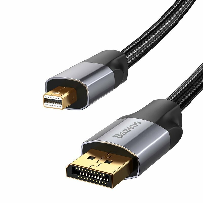 Cablu adaptor Mini DisplayPort la DisplayPort Baseus, 4K@60Hz, 1,5m, gri, CAKSX-N0G