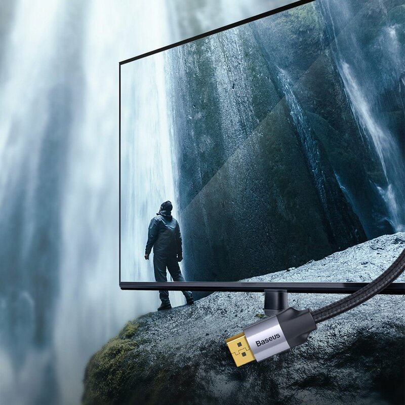 Cablu adaptor Mini DisplayPort la DisplayPort Baseus, 4K@60Hz, 3m, gri, CAKSX-P0G